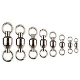 10 Stück Kugellager Angelwirbelverbinder Solide Ringe Angelwirbel 0-10#