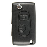 Remote Flip Key FOB Case Blade Conversion For Peugeot 206 Replacement