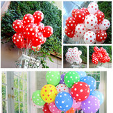 100 ks 12 palcov svadobné párty balóny, bodkované balóny na ozdobu miestnosti a party