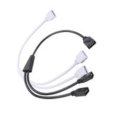 4 Pin 1 naar 2 Flexibele LED-Connector Kabel Splitter voor RGB Strip Light DC12V