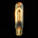 Lâmpada incandescente vintage Edison E27 40W com vidro transparente 220V