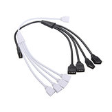 Cable divisor de conector LED flexible de 4 pines de 1 a 4 para tira de luces RGB