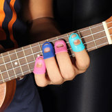 ウクレレに適したシリコン製指先保護具ギターフィンガーガード4個セット