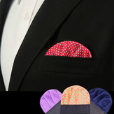 Dot Polyester Silk Wedding Men Suit Pocket Square Party Tuxedo Handkerchief