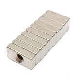 10 sztuk magnesów blokowych 20x10x5mm Otwór 4mm Rzadka Ziemia Neodym N5 Zabawki Magnetyczne