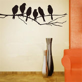 Çıkarılabilir Kuşlar Şube Ağacı Duvar Çıkartmaları Ev Art Decals DIY Oturma Odaları Dekoru 