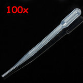 100pcs 3ml Disposable Plastic Droppers Transfer Pipettes