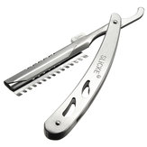 10 Jiletler Paslanmaz Çelik Tıraş Bıçağı Tıraş Makinesi Çerçeve Seti ile düz Tıraş Bıçağı
