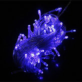 100 LED 10M Luz de corda LED azul para decoração de festa de Natal 110V/220V