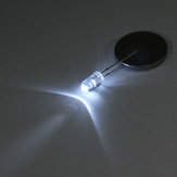 100pcs 20Ma F5 5MM Diode LED blanche ultra lumineuse transparente