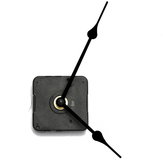 Kit de movimento de relógio de quartzo com ponteiros pretos para montagem DIY de relógios