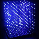 دي Cube8 8x8x8 الأزرق ليد فلاش كيت الإبداعية التعلم كيت