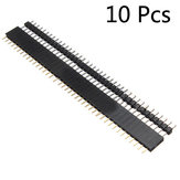 10 Pair 40 Pin 2.54mm Male Female SIL Socket Row Strip PCB Connector