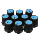 10Pcs Plastic For Rotary Taper Potentiometer Hole 6mm Knob