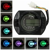 Conta chilometri digitale LCD per motociclette KMH con velocimetro e tachimetro e 7 colori di sfondo