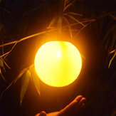 Solarbetriebene Lichtsteuerung wasserdichte ballförmige Flamme hängen Licht für Garten Landschaft Dekor
