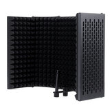 5-Panel-Faltbarer Studio-Mikrofon-Abschirmungsschutz zur Schalldämmung mit Schaumstoffpaneel-Unterstützung