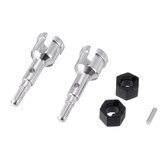 2PCS HS 18301-17 Metal Wheel Shaft with Hex Pin for 18301 18302 18311 18312 1/18 RC Car