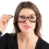  Womens Magnifying Makeup Reading Glasses Flip Down Lens Folding Cosmetic Make Up Glasses 