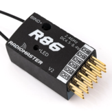 Récepteur RC PWM compatible 6 voies Radiomaster R86 V2 pour émetteur Frsky D8 D16 SFHSS Radiomaster TX12 T16S