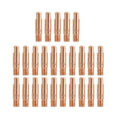 25Pcs Brass Welding Torch Contact Tip Gas Nozzle For 0.035