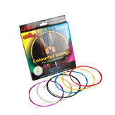 Alices Acoustic Guitar Strings A107-C Plated Steel Steel Core 6 Strings Colorful Coated Copper Alloy Wound 028-043 Inch