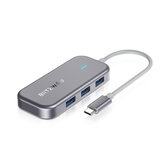 BlitzWolf® BW-TH10 6-σε-1 USB-C Data Hub 6 θύρες USB3.0 Σταθμός σύνδεσης Τύπος-C PD Φόρτιση USB Μετασχηματιστής μετατροπέας
