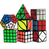 Qiyi 8pcs/set Magic Cube Bundle Set Toys 2x2x2 3x3x3 4x4x4 Mirror Game Speed Cube Puzzle Toys For Children