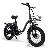 [EU Direto] Bicicleta elétrica dobrável CMACEWHEEL Y20 48V 15Ah 750W 20in com 3 modos e alcance de 60-100km com freio a disco E