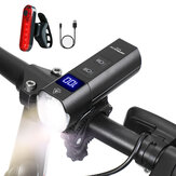Juego de luces para bicicleta Astrolux® BL02 de 1200 lm, 5 modos, recargable por USB, con faro delantero y banco de energía de 5000 mAh y luz trasera de 4 modos