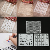 4 Designs Stencils Template DIY Scrapbooking Paper Card Craft Painting Tool