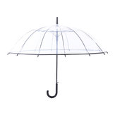 Ombrelli trasparenti automatici aperti Chiudi portatile antivento parasole a pioggia
