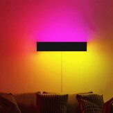 Modern Minimalist RGB LED Senfoni Duvar Lambası Yatak Odası Oturma Odası Yanı Atmosfer Lambası Uzaktan Kumanda ile