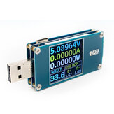 Tester USB Tensão Resistência Medição de Energia de Energia Atual Bateria Medidor de Capacidade Type-C Cor Da Tela