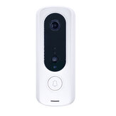 Умный WiFi-видеоприветствие на дверной звонок 1080P на открытом воздухе с двусторонней аудио-интерком, беспроводным дистанционным мониторингом на телефоне, управлением, ночным видением IR, обнаружением движения PIR, интеллектуальной камерой дверного звонка