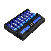 Xtar VC8 8-Channel 21700 LED Smart Charger with LCD Screen For Li-ion NiMH Batteries