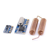 Kit Transceptor Wireless 433MHz 3pcs Mini Módulo Transmissor Receptor RF + 6PCS Antenas de Mola OPEN-SMART para Arduino - produtos que funcionam com placas oficiais para Arduino