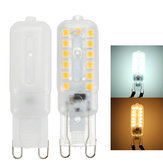 مصباح LED بلون أبيض بورسي بحجم G9 2.5 واط+ لون أبيض دافئ نقي+ 5050 LED + شفاف + AC220 فولت