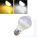 Lâmpada LED E27 5W SMD 2835 18 Branco Puro/Branco Quente com Controle de Movimento Sensor PIR Luminária Globo Luz AC 220V