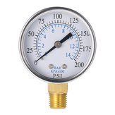 Manômetro de pressão TS-50-14 0-200psi 0-10bar 1/4 NPT Mini Manômetro de pressão Compressor de ar Manômetro hidráulico a vácuo Testador de pressão