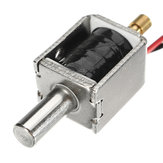 Trava elétrica miniatura de polimento cilíndrico de batida 5mm Push Pull Solenoid Lock DC 12V 0.43A