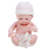 Boneca de bebê realista de silicone macio de 9,5 polegadas feita à mão