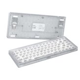 Kit de teclado mecánico de triple modo Feker JJK84 con 84 teclas intercambiables en caliente, con conexión Type-C/Bluetooth/2.4G, batería y cojín de montaje Holy Panda Gateron.