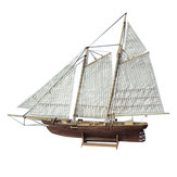 1:120 Scale Wooden Wood Sailboat Ship Kits 3D Puzzle Model Building Decoration Boat Gift Toy
