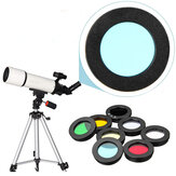 Set di filtri per lenti telescopiche da 8 pezzi da 1,25 pollici: filtro nebulosa, filtro luna, filtro sole e altri accessori per l'oculare