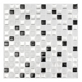 Moderne Schwarz Weiß 3D Ziegelstein Mosaik Fliesen Wand Papier Folie Badezimmer Küche Home Decor Aufkleber