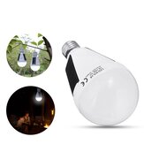Fehér hordozható kültéri LED vészfény E27 foglalatú napelemmel működő 12W-os lámpa kerti táborozáshoz AC85-265V
