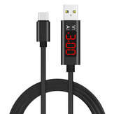 Cable de Datos Bakeey de Nylon de Pantalla Digital de LED de Corriente de Voltaje 3A de Tipo de 1M para Samsung S8 Xiaomi 6