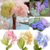 5 fiori di fiori artificiali bouquet da sposa in seta ortensia bouquet da sposa per la casa