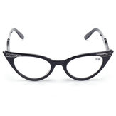 Óculos de leitura de presbiopia de olho de gato em resina de leopardo de moda feminina